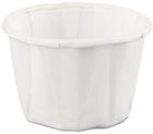 F100 1-ounce Genpak Capacity 1-inch Height White Color Pleated Paper Portion Of 020648221001