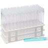 137a3 Seoh Test Tubes Clear Plastic Set With Caps And Rack