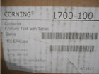 1700-100 Corning Lot Of Box Coliform Wide Mouth Sample Container