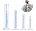 10ml-25ml-50ml-100ml 191557559322 Ueetek Plastic Measuring Cylinder Clear Test Tubes