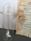 1965-83000 Bellco Vintage Rare Glass Ml Cap Spinner Flask Complete New 1965-83000 Bellco Vintage Rare Glass Ml Cap Spinner Flask Complete New