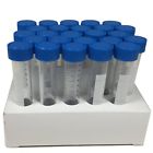 20808 Karter Scientific Centrifuge Tubes Blue Screw Cap Conical With Rack
