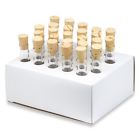 220c6 Karter Scientific Test Tubes With Cork Stoppers And Cardboard Rack
