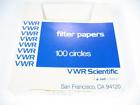28310-106 Vwr Scientific Filter Paper Round Grade Partial Box
