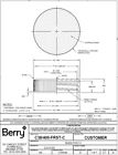 382585u Unbranded Cap Black Ribbed Pet Heat Induction Tri Tab Seal