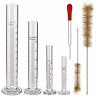 432175392 Aozita Glass Graduated Cylinder Set Lab Measuring Dropper