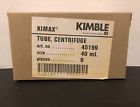45199 Kimble Kimax Qty Usa With Rim Centrifuge Tube Ml New