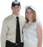 540187 Dd White Cap With Veil Case Of 034689602101
