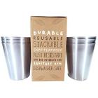 600074403310 Nivala Home Sanitary Tumblers Rim Value Pack Stainless