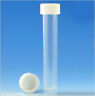 6102 Globe Scientific Clear Plastic Transport Test Tube Vials With White 6102 Globe Scientific Clear Plastic Transport Test Tube Vials With White