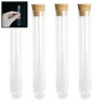 619125554932 Pc Clear Plastic Test Tubes Cork Stoppers For 619125554932 Pc Clear Plastic Test Tubes Cork Stoppers For