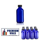 653452 Premium Vials Glass Bottle Rounded Shoulder Design Blue 760999996332