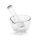 826-5f Variety Glass Footed Mortar Pestle Set Oz 826-5f Variety Glass Footed Mortar Pestle Set Oz