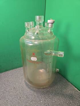 50-972-944 Ace Glass 6438-29 Jacketed Pressure Vessel 45 Psi Reactor 5l