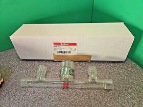 6448-24 Ace Glass Pressure Manifold #25 - #15 Thds Epoxy Coated