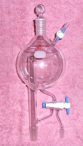 6620-14 Ace Glass 1000ml 1l Fuchs Continuous Reflux Storage Head 24/40 14/20 Nice Cond