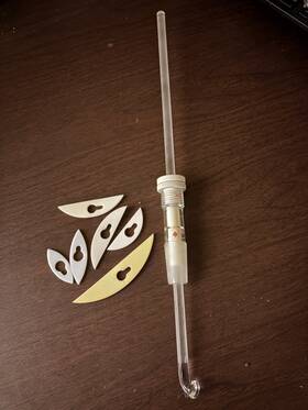 8064-13 Ace Glass Stirrer Assembly 24/40 Bearing With Shaft And Ptfe Blade Set
