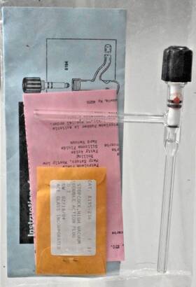 8195-236 Ace Glass High Vacuum Stopcock Valve With Ptfe Plug 0-3 Mm