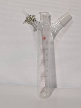 Ug-102 Ace Glass 250ml Schlenk Storage Tube - 24/25 Outer Top 24/40 Inner Valve Inlet
