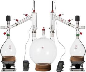 Clear10v Across International 10 Liter Short Path Distillation Kit With Valved Adapters