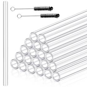 Tube01 Akamino 20 Pieces 12 Inches Long Clear Glass Tubes For Art Diy 12mm Od 8mm Id 2mm Th