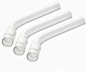 Ak-cb03 Akimid Solo Glass Tube Stem Curved Bent Steam Chemistry Air Drying 3-pack