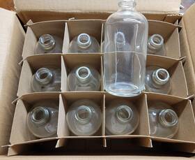9531 Alltech 8oz Clear Bottles 12 Pack Still In Box No Lids 9531 Alltech 8oz Clear Bottles 12 Pack Still In Box No Lids
