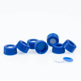 C0000149 Alwsci Hplc Pre-slit 9-425 Blue Lids Ptfe White Silicone Liner