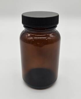 Amber 706612177788 150cc Glass Bottles With 45/400 Foil Seal Lids 36 Pack