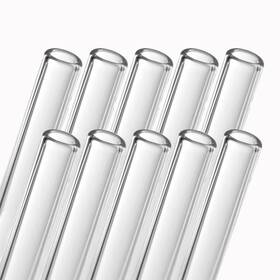 Ao024 Aomi Glass Blowing Tubes 10pcs 4inch Long Clear Transparent Od 12mm Id 9mm 1.5mm