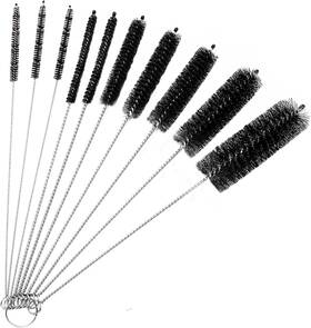 Scb-001 Aorzov Bottle Cleaning Brushes 10 Inch Upgrade Nylon Tube Brush Set Black