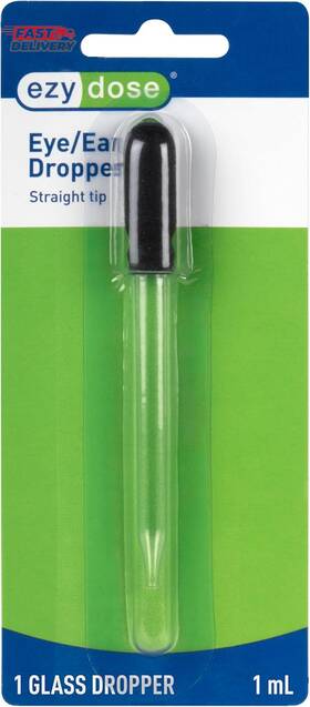 67024amz Apothecary Products Llc Ezy Dose Ear And Eye Medicine Dropper For Liquid 1ml Capacity Glass D