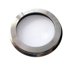 316-sg Artesian Systems Tri Clamp End Cap Sight Glass 316 Stainless With Borosilicate 4 Inch