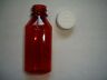 Avb8 Pti Amber Oval Fluid Plastic Bottle And Push Down Turn