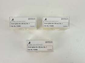 112450 Azer Scientific Cover Glass 24 X 50 Mm No. 1 Lot Of 3 Read