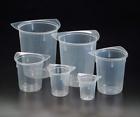 B700-100 Simport Tricorn Polypropylene Beaker Volume Grad Case Of