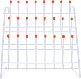 Me07419c192j Balacoo Laboratory Beaker Drying Holder Draining Rack For Test Tubes 30x30cm White