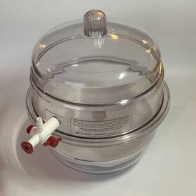 F42022-0000 Bel-art Sp Space-saver Polycarbonate Vacuum Desiccator Clear Bottom 0.20 Cu Ft