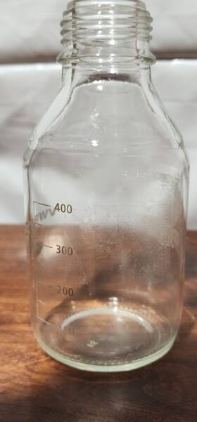 5636-38500 Bellco Pyrex Glass 500ml Graduated Media Bottle No Screw Cap Borosilicate 5636-38500 Bellco Pyrex Glass 500ml Graduated Media Bottle No Screw Cap Borosilicate