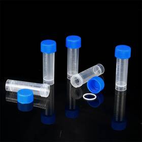 Pp211206100 Bkmamlab 100pcs 5ml Plastic Small Vials With Screw Caps Sample Tubes Cryotubes Pp
