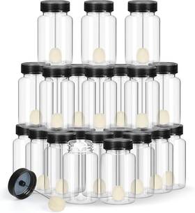 Bornerwhite 313026411492 Clear Bottle Wool Daubers With Ball Brush Applicator - 12 Pcs For Diy Crafts