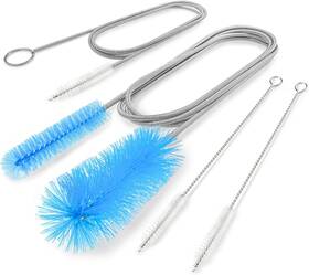 Db-116 Bozenu Flexible Drain Brush 66 Inch Long Double Ended Hose Pipe And 58 Blue