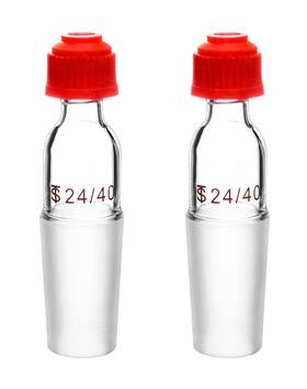 Branded Wd5460 24/40 Thermometer Adapter 2 Pack Borosilicate Glass Laboratory Joint New