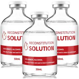 Zz50ml-3ps Buggybeds 50 Ml Reconstitution In Heavy Duty Vials Ultra Clear 3 Pack 50ml-3pack