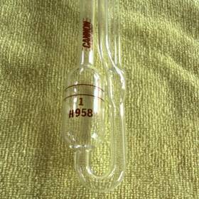 H958 Cannon 1 Glass Viscometer Tube For Physical Medical Biological Laboratory
