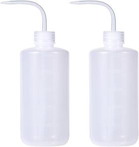 Dy3478t Cchude 2 Pcs 500ml Tattoo Wash Bottles Plastic Squeeze Bottle Lash Water Transparent