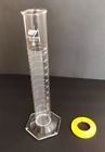 Cg-0165 Cg 0165 Wpi Glass Graduated Cylinder Hex Bottom With Bumper Guard