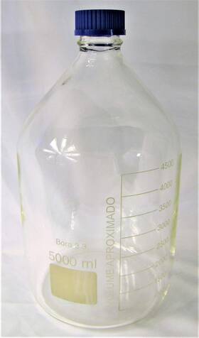 Sb14075la Chang Bioscience Clear Borosilicate Glass Lab Culture Media Bottle Autoclavable 5000ml 5l Storage