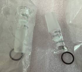Af-0070-f Chemglass Lot 2 Of Schlenk Connecting Adapter 24/40 Joint With Frit