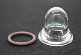 Af-0210-01 Chemglass Schlenk #15mm Airfree Glass Stopper With O-ring New